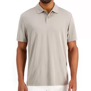 Alfani Regular-Fit Solid Supima Cotton Stretch Golf Polo Shirt in Taupe XXL NWT